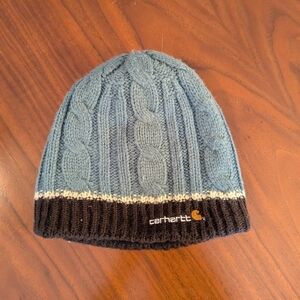 Carhartt Blue and Black Knit Beanie